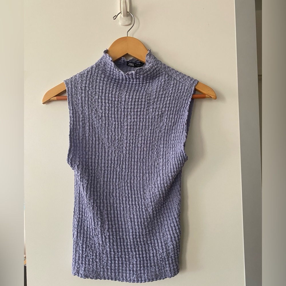 PERIWINKLE CRINKLE TOP